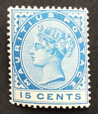Mauritius Q Victoria 1894 15c M/mint Sg 108.  (cat £14)