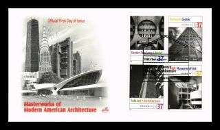 Us Cover Masterworks Of Modern American Architecture Fdc Setenant