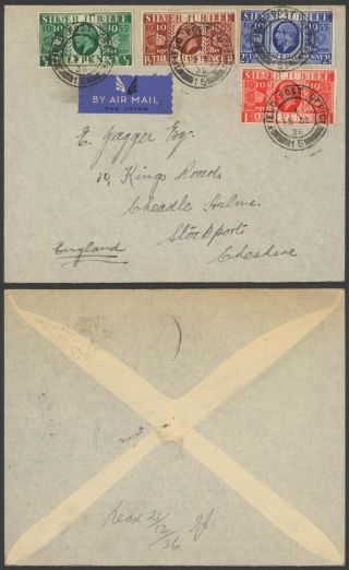 Gb 1936 - Field Post Air Mail Cover To England 29589/8