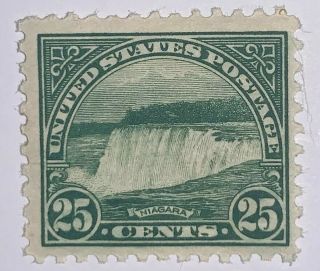 Travelstamps: 1922 - 1925 Us Stamps Scott 568 Niagara Falls Og Lh