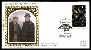 Adventures Of Sherlock Holmes J Brett & Ed Hardwicke 1993 Benham Silk Insert
