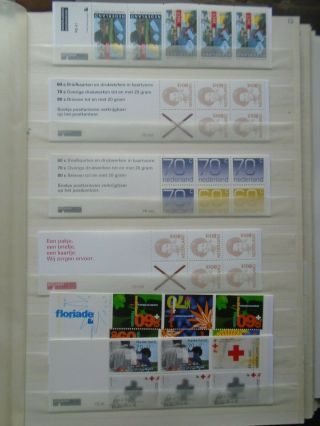 Lot With 6 Stampbooklets Vf Mnh Netherlands Nederland B235.  12 Start 0.  99$