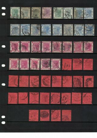 Hong Kong Stamps - Victoria Issues 1880s Onwards Good Range Some In Shanghai