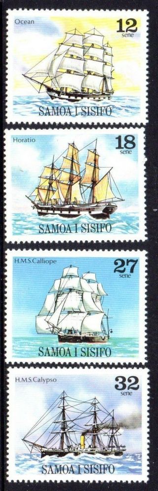 1981 Samoa Sailing Ships 3rd Series Sg584 - 587 Unhinged