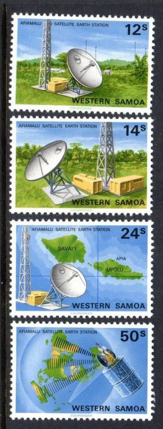 1980 Samoa Afiamalu Satellite Earth Station Sg574 - 577 Unhinged