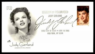 Mayfairstamps Us Fdc 2006 Art Craft Judy Garland Fancy Cancel First Day Cover Ww