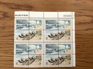 Us Stamps Sc 1448 - 51 Cape Hatteras,  National Parks 2c Pb Of 16 Mnh 1972