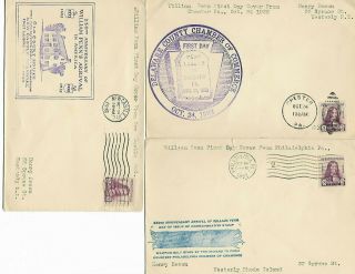 3 - 1932 - Event Covers - William Penn 