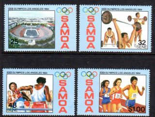 1984 Samoa Olympic Games Los Angeles Sg678 - 681 Unhinged