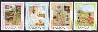 1985 Samoa Christmas Sg711 - 714 Unhinged