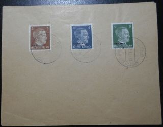 German occupation of Ukraine 1942 3x covers prepared but not sent,  diff.  nominal 4