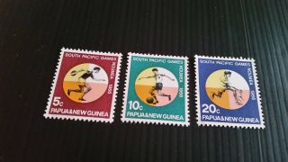 Papua Guinea 1966 Sg 97 - 99 South Pacific Games.  Mnh