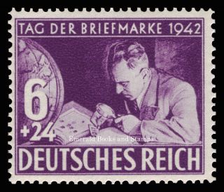 Ebs Germany 1942 Stamp Day - Tag Der Briefmarke - Michel 811 Mnh