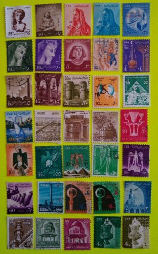 35 Stamps Egypt 1952,  Mnh/mh Og &,  Including Overprinted Palestine