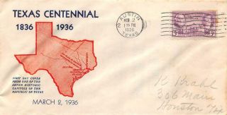 776 3c Texas,  1st Kenneth Krahl Cachet On Monarch Envelope,  Austin Tx [e548769]