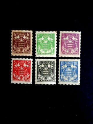 Monaco Scarce Old Mnh Stamps As Per Photo.  Very