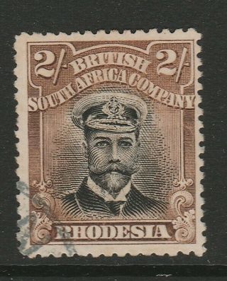 Rhodesia 1913 - 19 George V 2/ - Black And Brown Sg 234 Good - Fine.
