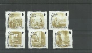 Alderney - 2012 - 200th Anniversary Of Charles Dickens Set - Mnh