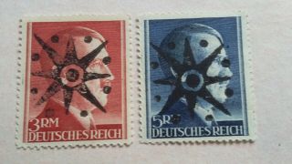Germany 1945 Perleberg Local Post Michel 2 Stamps Mnh 7