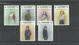 Alderney - 2011 - Centenary British Red Cross Uniforms - Mnh