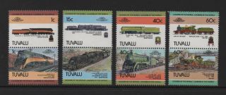 Tuvalu 1984 Leaders Of The World - Railway Locomotives (1st Series) Vf Mnh