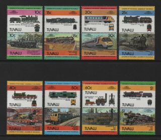 Tuvalu 1984 Leaders Of The World - Railway Locomotives (2nd Series) Vf Mnh