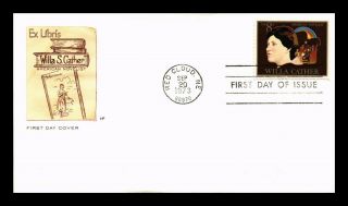 Dr Jim Stamps Us Willa S Cather First Day Cover House Of Farnum Red Cloud