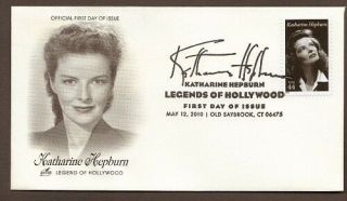 2010 Katharine Hepburn Art Craft Cachet First Day Cover