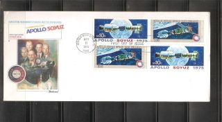 Us Scott 1570a Apollo - Soyuz Fdc.  Fleetwood Cachet.  10 Envelope