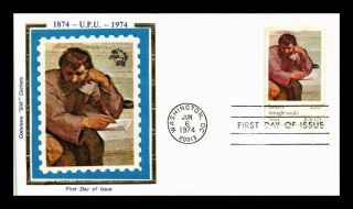 Dr Jim Stamps Us Raphael Upu Letters Mingle Souls Colorano Silk Fdc Cover