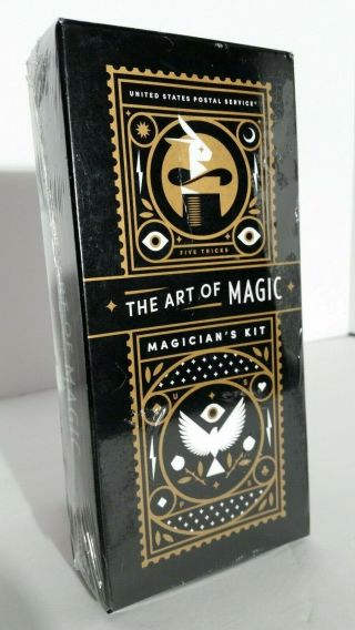In A Box The Art Of Magic.  Five Tricks Inspired By Us Postal Stamps
