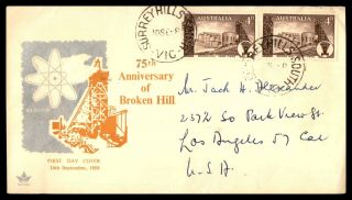 Mayfairstamps Australia Fdc 1958 75th Anniversary Of Broken Hill Royal First Day