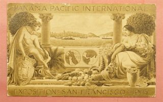 1915 Panama Pacific Intl Expo San Francisco Postcard Turlock Cancel