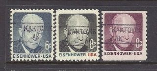 Alaska Precancels: Set Of Eisenhower Definitives - Kaktovik 841
