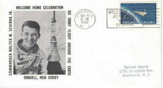 Oct 15 1962 Space Cover,  Walter M.  Schirra Jr.  - Welcome Home Celebration