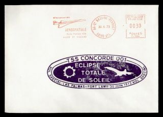Dr Who 1973 France St.  Nazaire Concorde Total Solar Eclipse Metered C130996