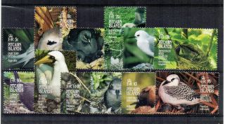 Pitcairn Islands 1995 Birds Set To $5 Mnh
