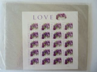 Us Postage Stamps Love Pansies 2010 Full Pane 44c & Mnh 575240