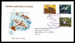 Mayfairstamps Cocos Islands 1969 Fauna Birds Set Of 3 Excelsior First Day Cover