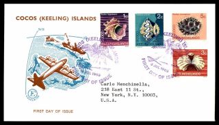 Mayfairstamps Cocos Islands 1969 Fauna Shell Fish Set Of 4 Excelsior First Day C