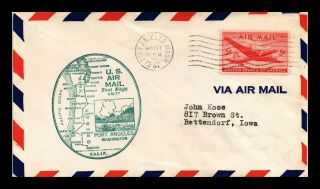 Dr Jim Stamps Us Am 77 Port Angeles First Flight Air Mail Cover Seattle