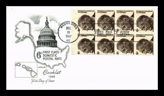 Dr Jim Stamps Us 6c Franklin D Roosevelt Booklet Pane Fdc Cover Washington Dc