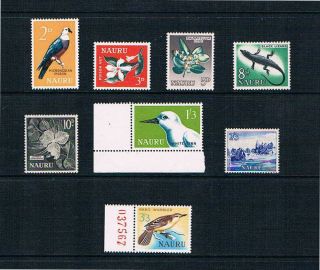 Nauru - 1963 - 65 - Birds And Plants - Sc 49 - 56 [sg 57 - 64] Mnh 19 A - Set