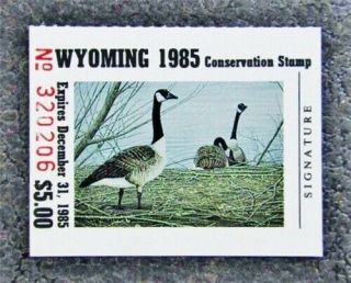 Nystamps Us Wyoming Duck Stamp 2 Og Nh $50
