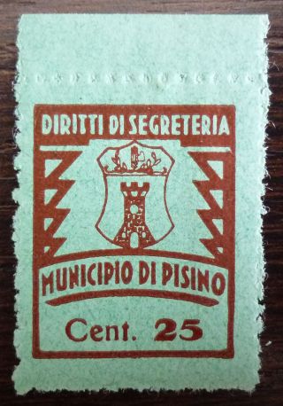 Italy - Very Rare Revenue Stamp Rr Slovenia Croatia Yugoslavia Italien J1
