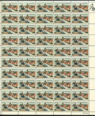 Us Sheet Mnh 1243 5c Charles Russel,  A930