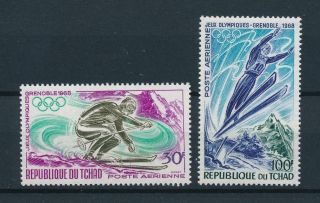 [74980] Tchad 1968 Olympic Winter Games Grenoble Skiing Mnh