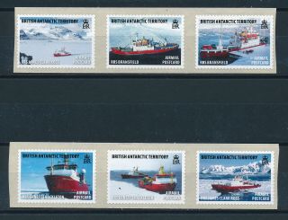 British Antarctic Territory 2011 Research Ships Self - Adhesives Sg545/550 Mnh