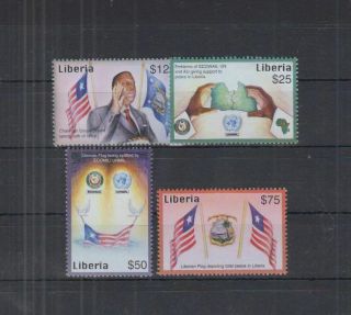 T691.  Liberia - Mnh - Art - Flags - Famous People