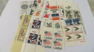 100 Us Postage Stamps 5 Cent $5.  00 Fv Blocks - 5b